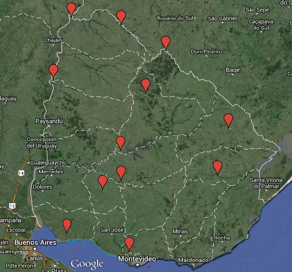 Estaciones meteorológicas que tenemos en Uruguay