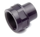 Adaptador H de doble medida de PVC desde 25-20 x ¾” hasta 110-90 x 4” Gran cantidad de medidas. Consultar.